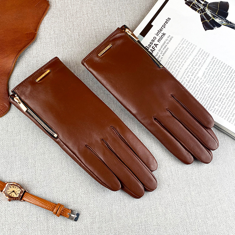 Luvas femininas de couro de pe - Leather Driving Glove avaliação e preço