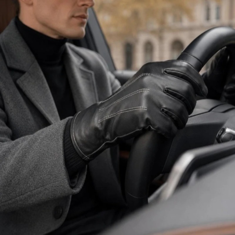 1/2 Pares de Luvas de Couro Si - Leather Driving Glove avaliação e preço