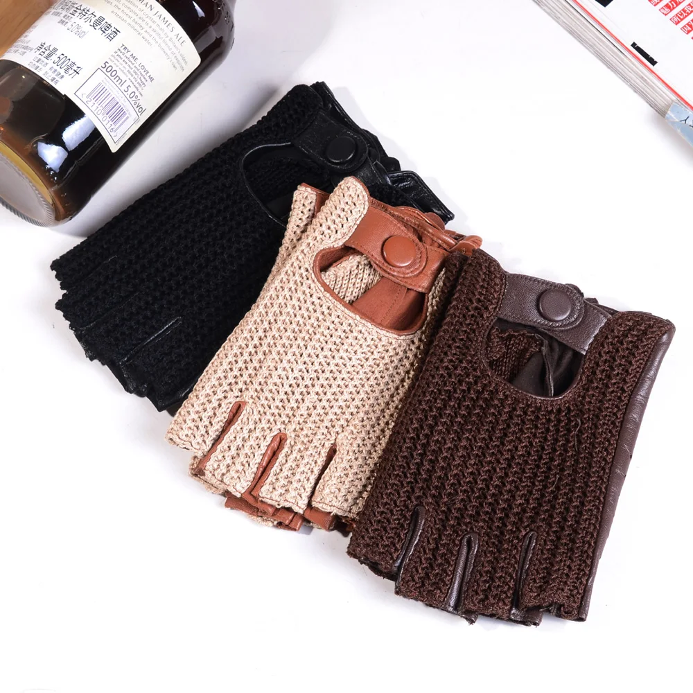 Luvas curtas masculinas de cou - Leather Driving Glove avaliação e preço
