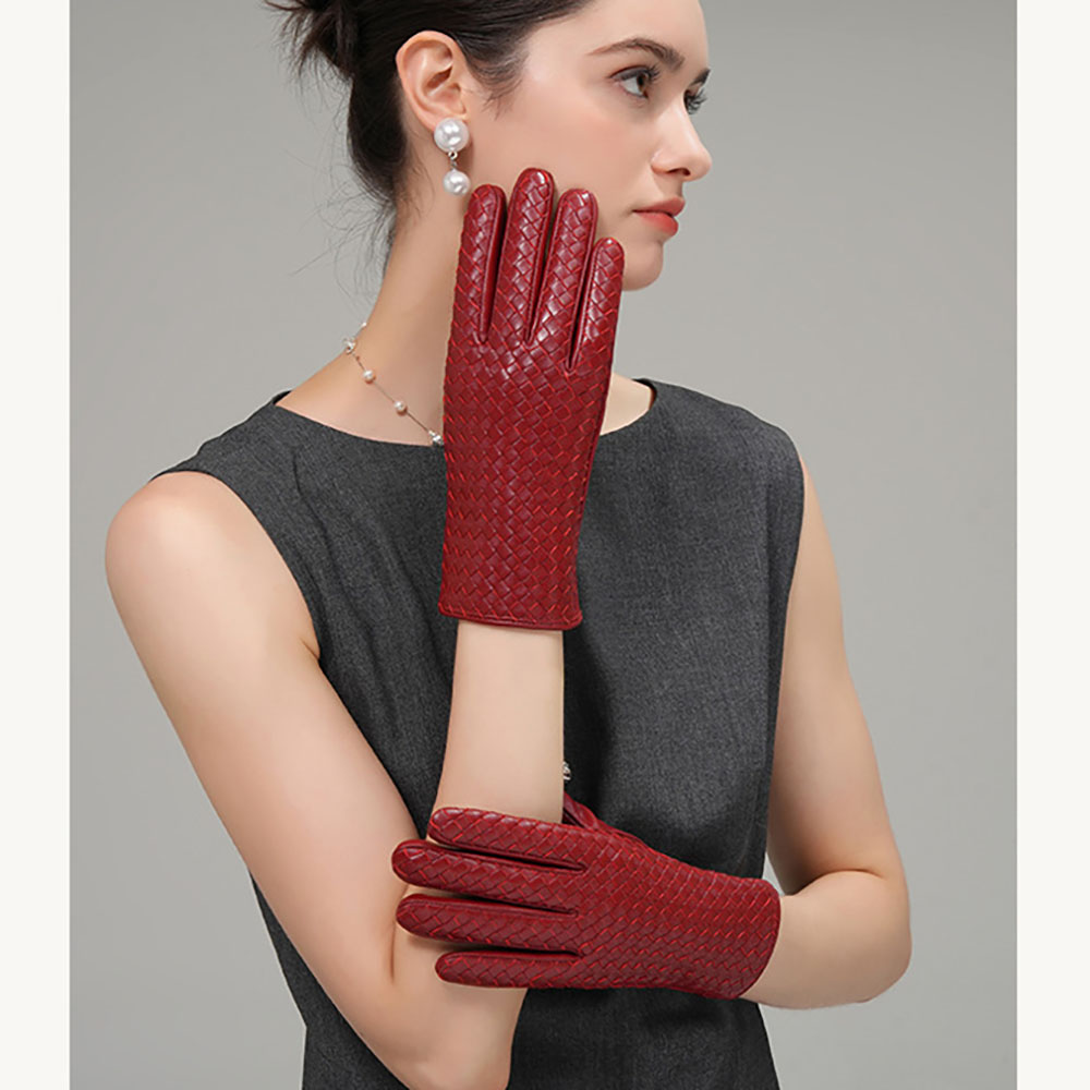 Luvas de Couro Genuíno Feminin - Wool Glove Lined avaliação e preço